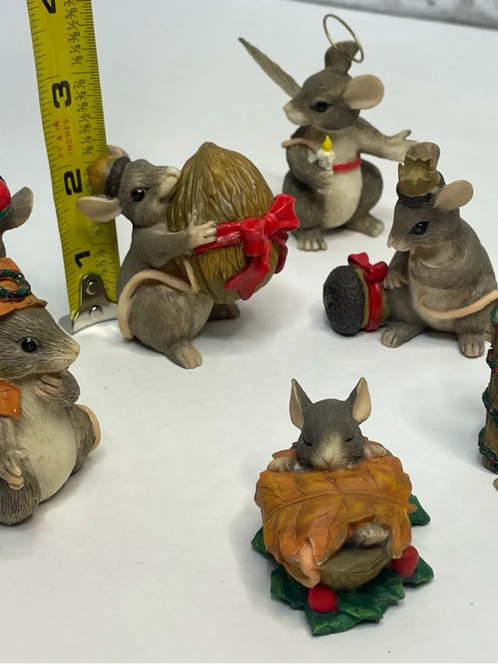 Silvestri Nativity Christmas Mouse Charming Tails Fitz & Floyd Set 9 Piece Rare - Picture 8 of 8